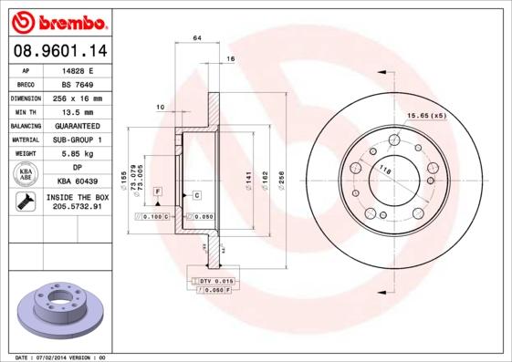 AP 14828 E - Brake Disc autospares.lv