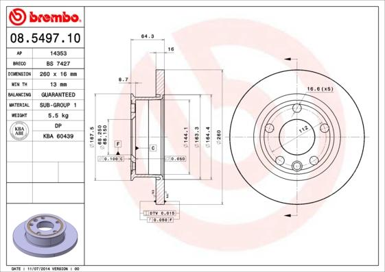 AP 14353 - Brake Disc autospares.lv