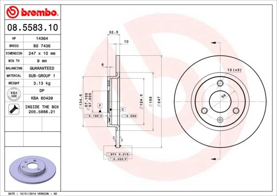 AP 14364 - Brake Disc autospares.lv