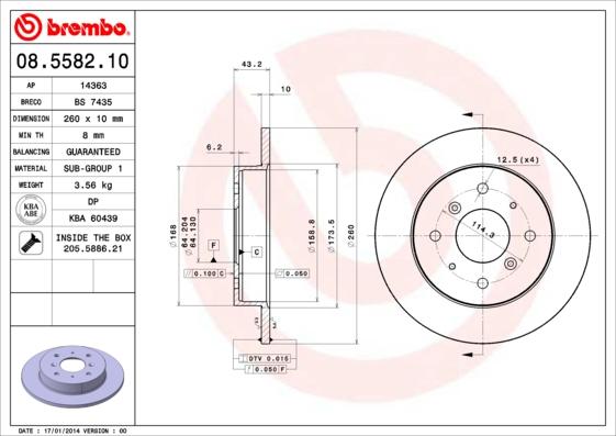 AP 14363 - Brake Disc autospares.lv