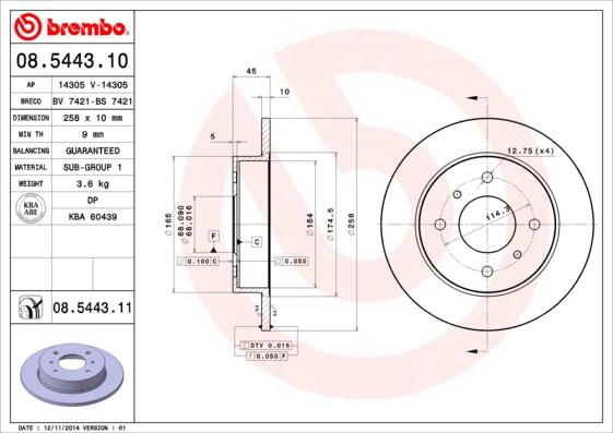 AP 14305 - Brake Disc autospares.lv