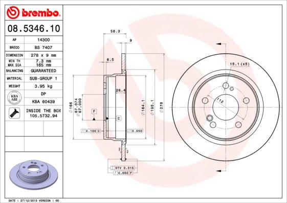 AP 14300 - Brake Disc autospares.lv