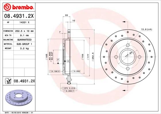 AP 14331 X - Brake Disc autospares.lv