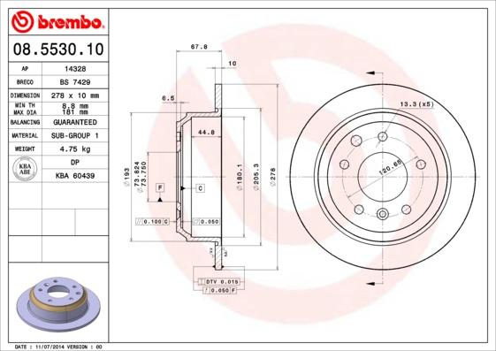 AP 14328 - Brake Disc autospares.lv