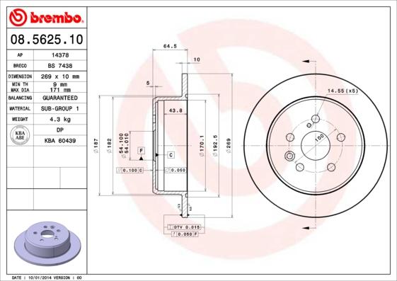 AP 14378 - Brake Disc autospares.lv