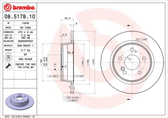 AP 14245 - Brake Disc autospares.lv