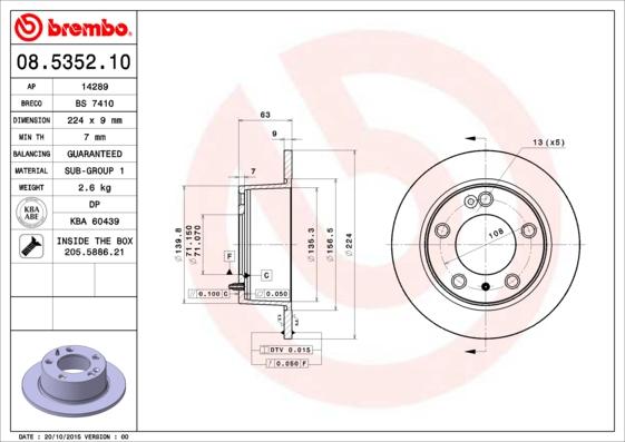 AP 14289 - Brake Disc autospares.lv