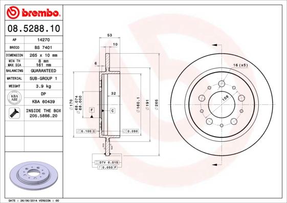 AP 14270 - Brake Disc autospares.lv