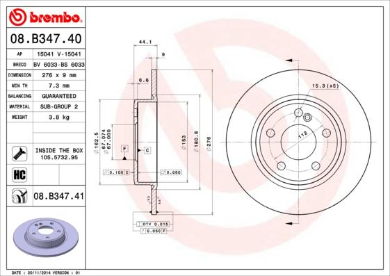 AP 15041 - Brake Disc autospares.lv