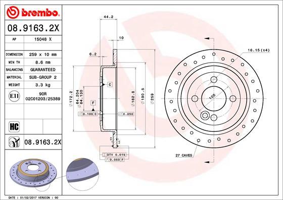 AP 15048 X - Brake Disc autospares.lv