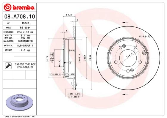 AP 15042 - Brake Disc autospares.lv