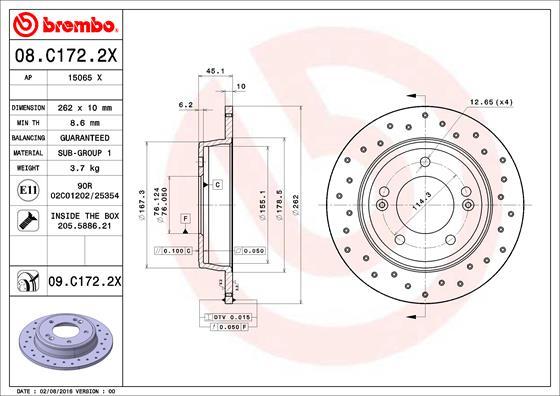 AP 15065 X - Brake Disc autospares.lv