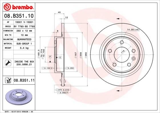 AP 15001 - Brake Disc autospares.lv