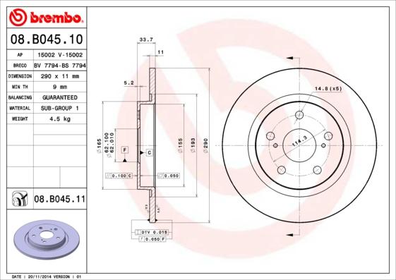 AP 15002 - Brake Disc autospares.lv