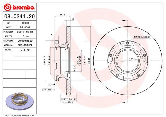 AP 15089 - Brake Disc autospares.lv