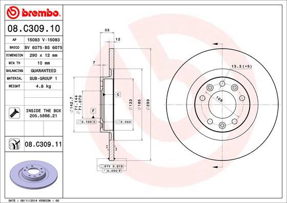 AP 15083 - Brake Disc autospares.lv