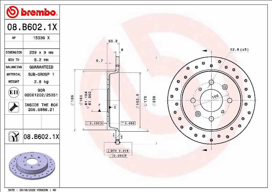 AP 15036 X - Brake Disc autospares.lv