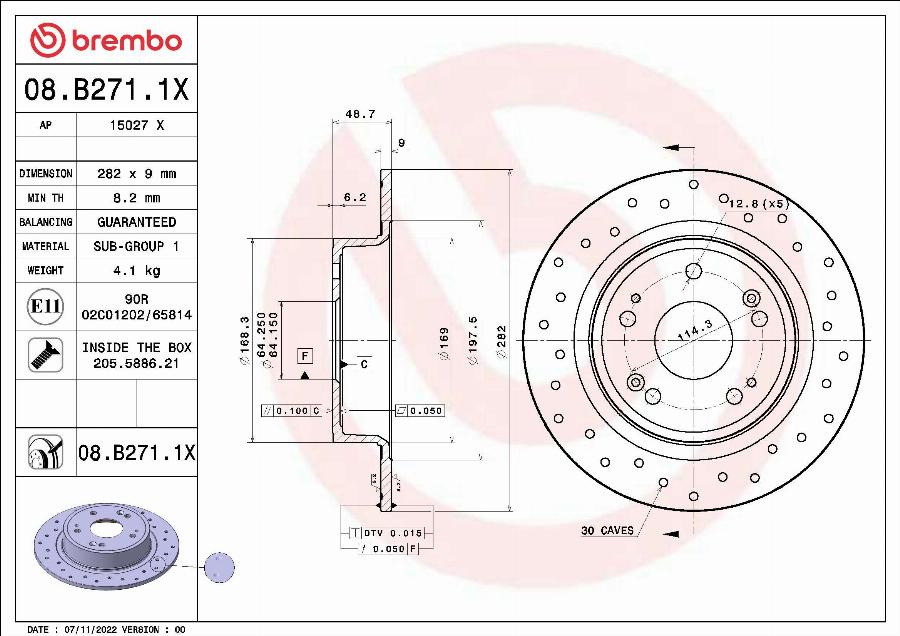 AP 15027 X - Brake Disc autospares.lv