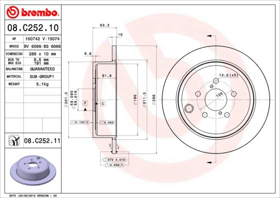 AP 15074 V - Brake Disc autospares.lv