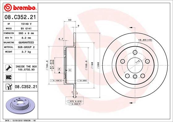 AP 15149 V - Brake Disc autospares.lv