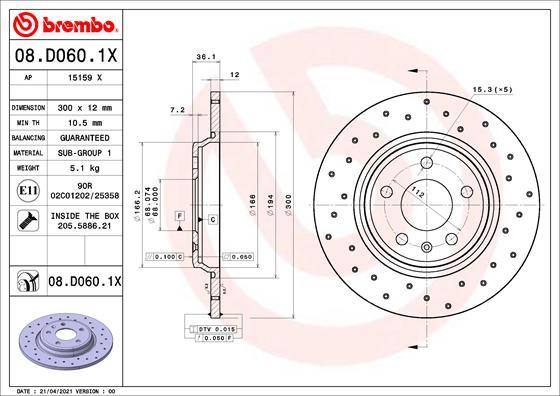 AP 15159 X - Brake Disc autospares.lv