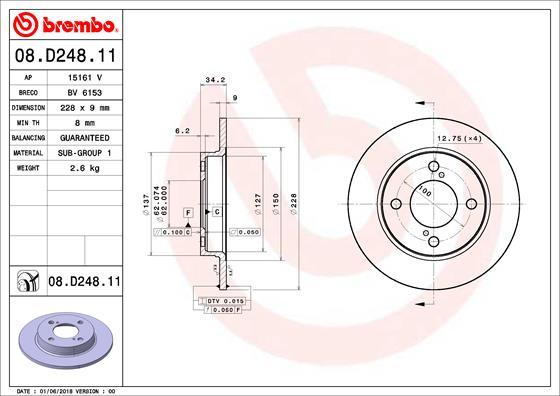 AP 15161 V - Brake Disc autospares.lv