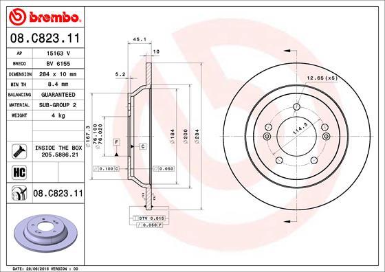 AP 15163 V - Brake Disc autospares.lv