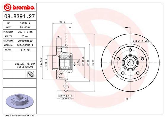 AP 15102 Y - Brake Disc autospares.lv