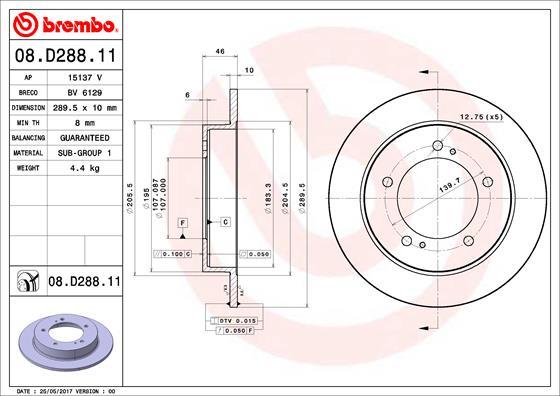 AP 15137 V - Brake Disc autospares.lv