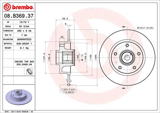 AP 15172Y - Brake Disc autospares.lv