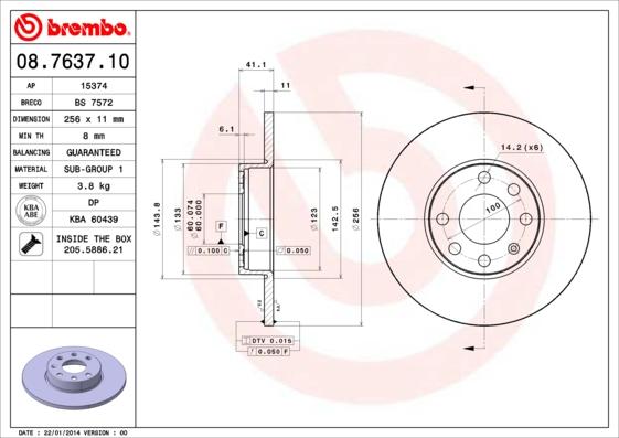 AP 15374 - Brake Disc autospares.lv