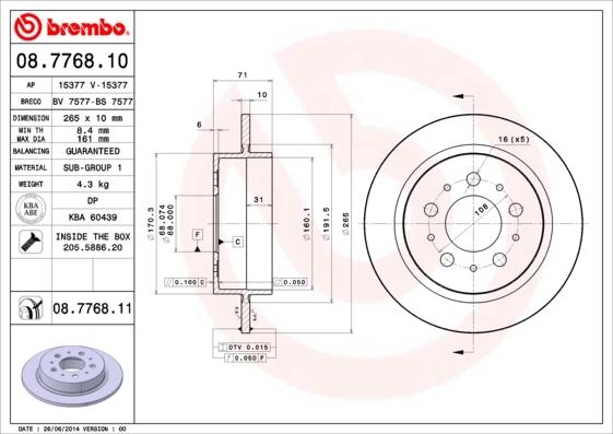 AP 15377 - Brake Disc autospares.lv