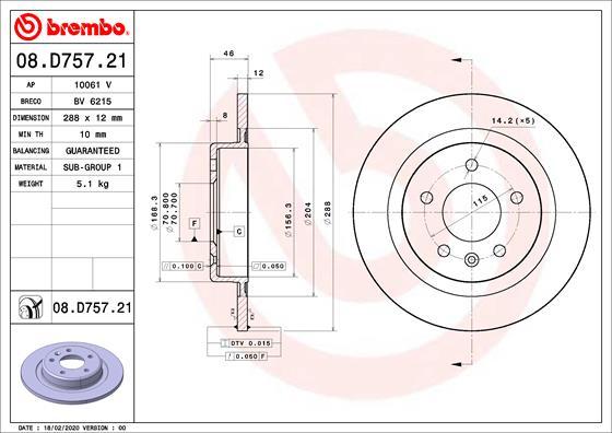 AP 10061 V - Brake Disc autospares.lv