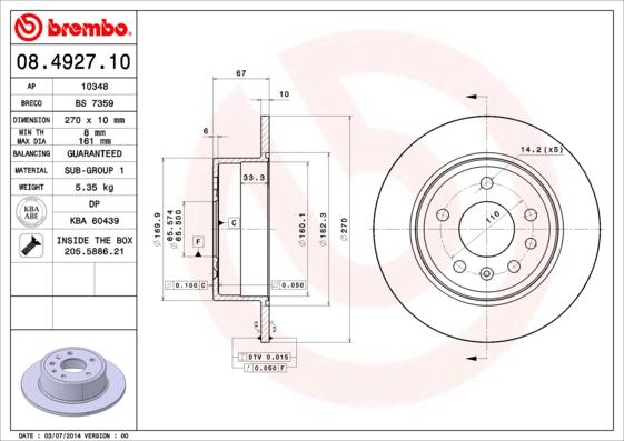 AP 10348 - Brake Disc autospares.lv