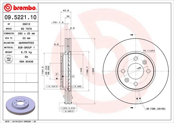 AP 29012 - Brake Disc autospares.lv