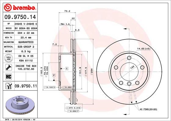 AP 24945 E - Brake Disc autospares.lv