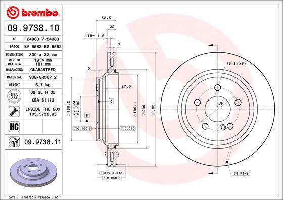 AP 24963 V - Brake Disc autospares.lv