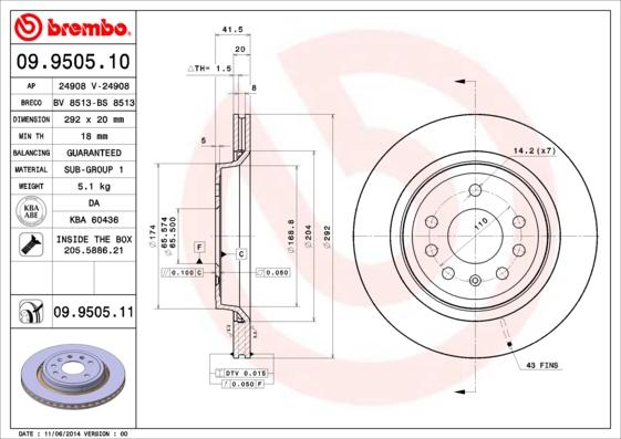 AP 24908 V - Brake Disc autospares.lv