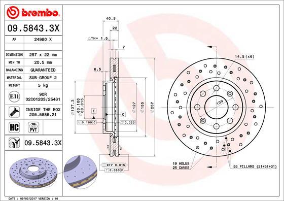 AP 24980 X - Brake Disc autospares.lv