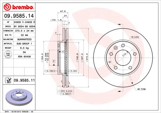 AP 24935 E - Brake Disc autospares.lv