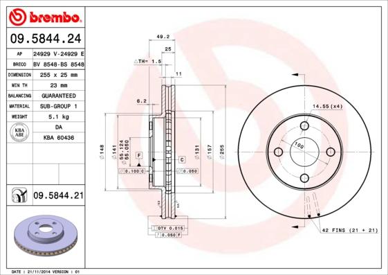 AP 24929 E - Brake Disc autospares.lv