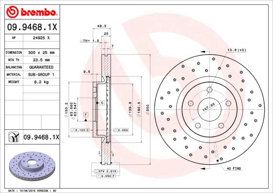 AP 24925 X - Brake Disc autospares.lv