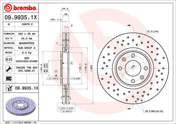 AP 24979 X - Brake Disc autospares.lv