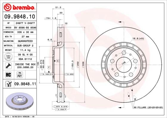 AP 24977 V - Brake Disc autospares.lv