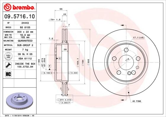 AP 24443 - Brake Disc autospares.lv