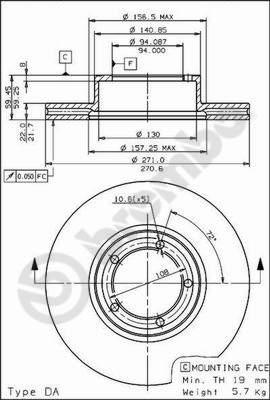 AP 24457 - Brake Disc autospares.lv