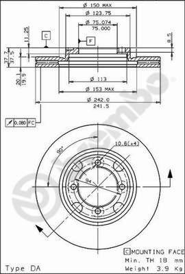 AP 24405 - Brake Disc autospares.lv