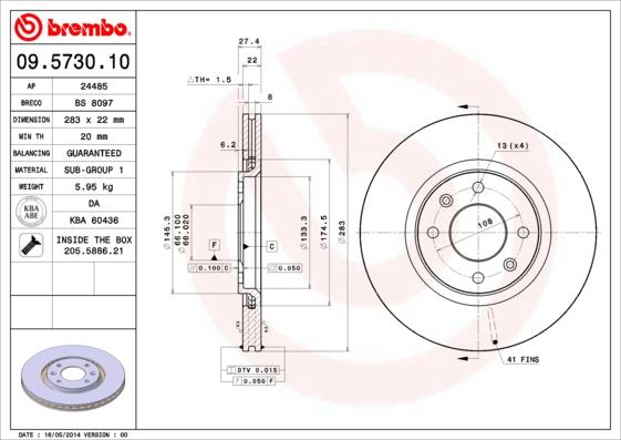 AP 24485 - Brake Disc autospares.lv