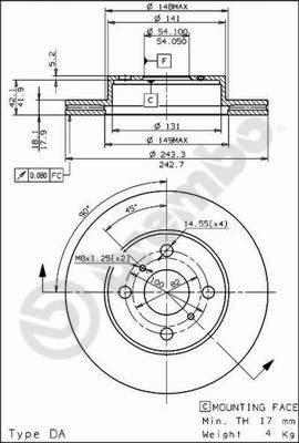 AP 24429 - Brake Disc autospares.lv