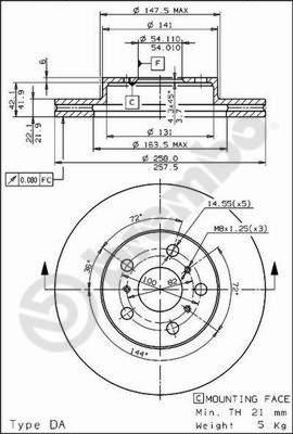 AP 24420 - Brake Disc autospares.lv